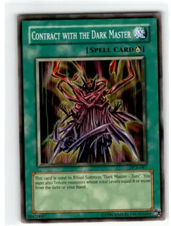 Yu-Gi-Oh! Contract With The Dark Master Common DCR-087 Lightly Played Unlimited - Image 1