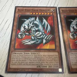 Yu-Gi-Oh! 2x Blue-Eyes Toon Dragon 1st Edition DPBC-EN043 NM/LP - Image 5