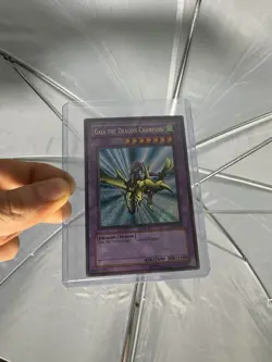 Yugioh Gaia The Dragon Champion LOB-125 Secret Rare Reverse Holo Bleed Error NM - Image 1