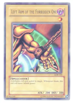 Yugioh! Legend of Blue Eyes *Foil*Left Arm of the Forbidden One (LOB-123) #1 - Image 1