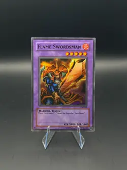 2002 Yu-Gi-Oh! Flame Swordsman LOB-003 Super Rare - Image 1