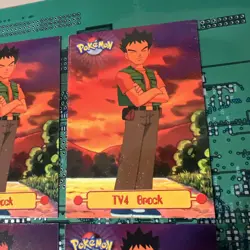 TV4 Brock Topps Pokemon Character Card TV Animation Series 1 4 - Image 2