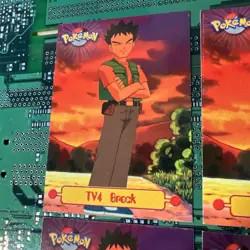 TV4 Brock Topps Pokemon Character Card TV Animation Series 1 4 - Image 3