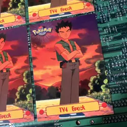 TV4 Brock Topps Pokemon Character Card TV Animation Series 1 4 - Image 5