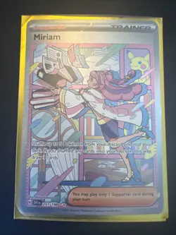 Pokemon Scarlet and Violet Miriam Card TCG Special Illustration Rare Modern Era - Image 1