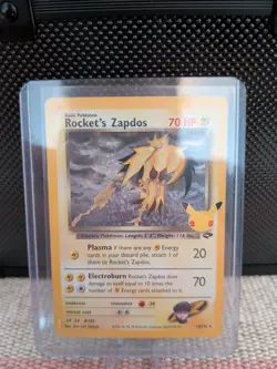 Pokemon Card Rocket's Zapdos 15/132 Celebrations Classic Collection Near Mint - Image 1