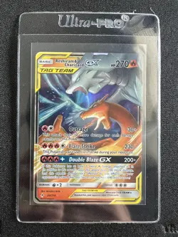 Pokemon TCG Reshiram & Charizard GX 20/214 Sm-Unbroken Bonds Tag Team Holo Card - Image 1