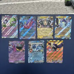 7 Card Pokemon Scarlet & Violet Base Set Ex Lot Near Mint Condition - Image 1