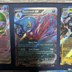 7 Card Pokemon Scarlet & Violet Base Set Ex Lot Near Mint Condition - Image 3