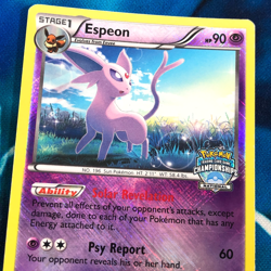 Espeon- 48/108 - National Championships Promo Rare Holo - Pokemon Card - HP - Image 2