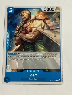 Zeff OP06-048 C Wings of Captain ONE PIECE Card Game NM English - Image 1