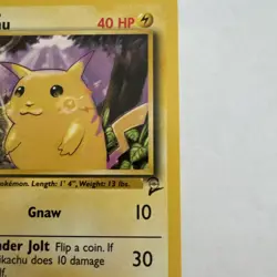 Pikachu 87/130 Base 2 Set Pokemon Card - Electric Shape - Image 2