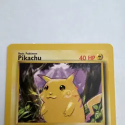Pikachu 87/130 Base 2 Set Pokemon Card - Electric Shape - Image 3