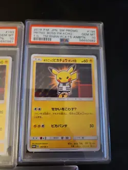 2018 Pokemon Card Pretend Pikachu Boss Promo Complete Set PSA 10 SEQUENTIAL # - Image 5