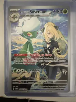 Cynthia's Roserade Pokemon Card - Cheer On to Glory Ability - Image 2