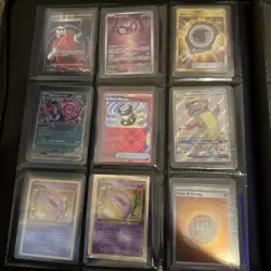 Full Pokemon Binder Collection With Charizard Figure And Card Sleeves - Image 3
