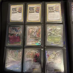 Full Pokemon Binder Collection With Charizard Figure And Card Sleeves - Image 5