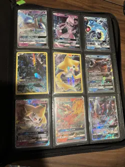 Vintage Pokemon Card Binder Lot Of 36 Cards, Full Art, Holos, Mega, Ex, and Gx - Image 1