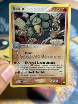 Golem 6/92 Ex Legend Maker Stamped Reverse Holo Foil Pokemon Card - Image 3