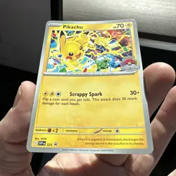 Pikachu Promo 2025 World Championships SVP EN 225 Pokemon Card Worlds/Ships Fast - Image 1