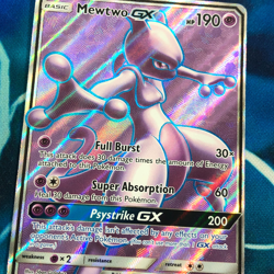 Mewtwo GX - 72/73 - Full Art Rare Shining Legends - Pokemon Card - NM - Image 2