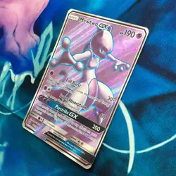 Mewtwo GX - 72/73 - Full Art Rare Shining Legends - Pokemon Card - NM - Image 4