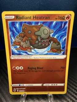 Radiant Heatran 027/189 Astral Radiance Pokemon TCG Card NM - Image 1