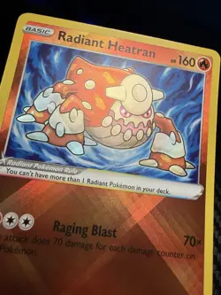 Radiant Heatran 027/189 Astral Radiance Pokemon TCG Card NM - Image 3