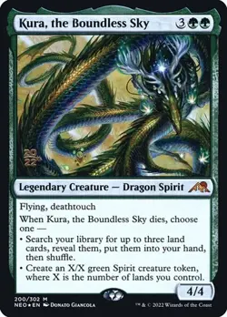 Kura, the Boundless Sky - Foil Prerelease Promo Kamigawa: Neon Dynasty LP MTG - Image 1