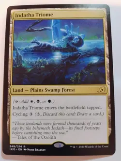 Indatha Triome Ikoria: Lair of Behemoths Regular Card, Near Mint Condition, MTG - Image 1