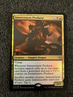 Magic The Gathering MTG - Immersturm Predator Foil - KHM - Image 1