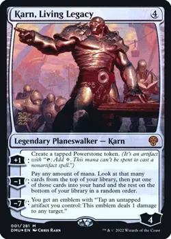 Karn, Living Legacy - Foil Prerelease Promo Dominaria United LP MTG - Image 1