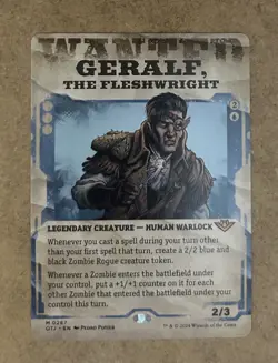Geralf, the Fleshwright - Showcase Outlaws of Thunder Junction NM MTG - Image 1