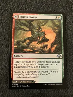 Magic The Gathering MTG - Stump Stomp Burnwillow Clearing - MH3 - Image 1