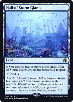 Hall of Storm Giants - Foil Prerelease Promo AFR LP MTG - Image 1