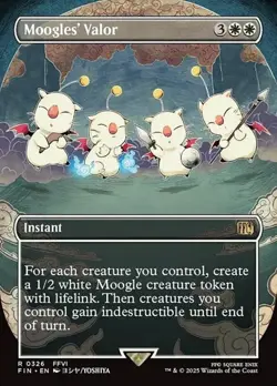 Moogles' Valor - Extended Art FIN NM MTG - Image 1