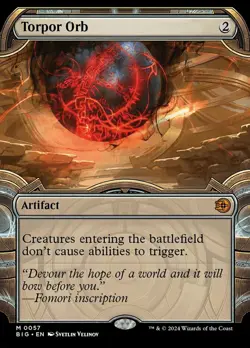 MTG Torpor Orb - Showcase, NM-Mint, English Outlaws of Thunder Junction: The Big - Image 1
