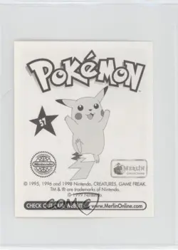 Primeape Merlin Pokemon Album Stickers #57 1999 0gd5 - Image 2