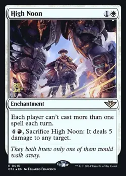 High Noon - Foil Prerelease Promo OTJ LP MTG - Image 1