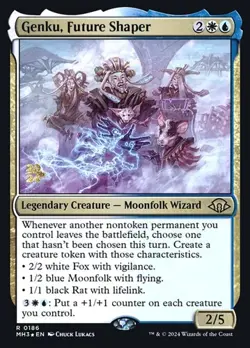 Genku, Future Shaper - Foil Prerelease Promo MH3 LP MTG - Image 1