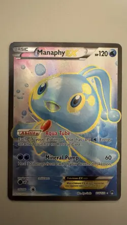 Manaphy EX 116/122 Holo Full Art Ultra Rare NM Pokemon TCG XY Breakpoint - Image 1