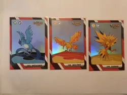 Pokemon Kanto Full House 2025 Silver Holofoil Moltres, Articuno, Zapdos - Image 1