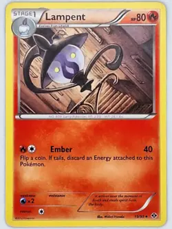 Lampent 19/99 Pokemon - Black and White Next Destinies LP - Image 1