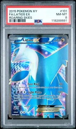 2015 POKEMON XY ROARING SKIES LATIOS EX #101 ULTRA RARE PSA 8 NM #118288681 - Image 1