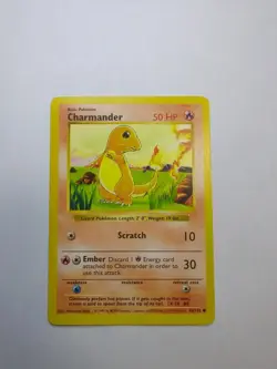 Charmander 46/102 Shadowless Non-holo Common MP | Pokemon Base Set - Image 1