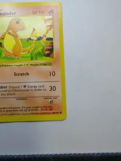 Charmander 46/102 Shadowless Non-holo Common MP | Pokemon Base Set - Image 5