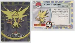 Zapdos Italian Silver Foil Topps Pokemon TV Animation Edition Series 3 #145 04qn - Image 3