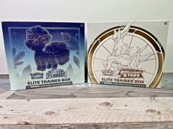 Lot of 2 - Pokemon Brilliant Stars & Silver Tempest Elite Trainer Box ETB NEW - Image 1