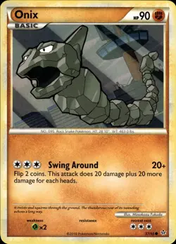 Onix 57/95 | HeartGold & SoulSilver - Unleashed | Pokemon TCG | English | Common - Image 2