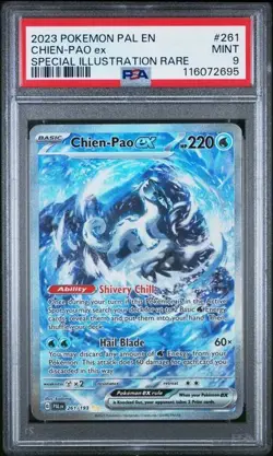 2023 POKEMON PAL EN-PALDEA EVOLVED SPECIAL ILLUSTRATION RARE CHIEN-PAO EX PSA 9 - Image 1